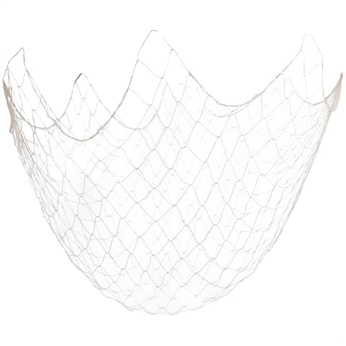 com-four® 1x Deko Fischernetz 100 x 200 cm- naturfarbenes Fangnetz als Wanddekoration und Foto-Halter - Anglerwerkzeug - Deko-Stellnetz, Reuse - Treibnetz (1 Stück - Netz 1x2 Meter)