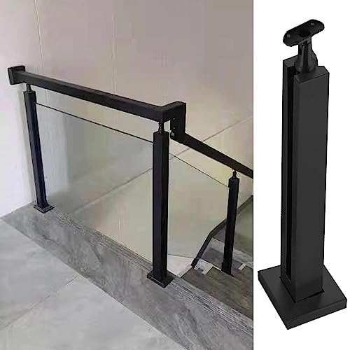 Verstellbarer Treppenpfosten aus Edelstahl für Glasgeländer im Innenbereich, 110 cm Mittelpfosten für Terrassen- und Treppenhaustüren, langlebiges Zubehör für Geländersysteme
