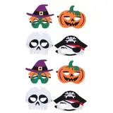 8 Stk Halloween-maske Kinderkleider Gruselige Hälfte Kleider Für Kinder Kostümparty Spukhaus Party Bevorzugt Süßes Oder Saures Masken Kindermaske Gefühlt Schmücken Cosplay