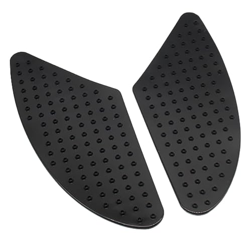 GisWell 1 Paar Motorrad Tankpad, tankschutz motorrad, Schwarze Motorrad Aufkleber Tank Seite, Motorrad Tankaufkleber, mit Doppelseitigem Nano-Klebeband, für Yamaha für Kawasaki für Triumph für Honda