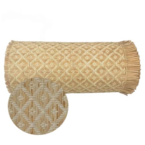 Natürliche Rattan-Geflechtrolle (Multi-Size), 40x300cm Ökologisches Rattan-Gurtband, Langlebiges Flechtmaterial für Möbelreparatur, DIY-Projekte, Stuhl- und Korbgestaltung, Deko-Basteln (Bio-Rattan)(5