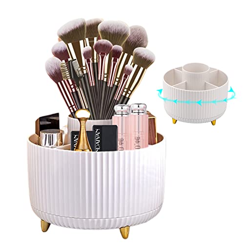 DASIAUTOEM Kosmetik Make Up Organizer, 360°Drehbarer Pinsel Organizer, Kosmetikregal, Lidschattenpinsel Lippenstift Etui, Kosmetik Organizers für Zimmer Decor Frisiertisch, Schlafzimmer, Bad