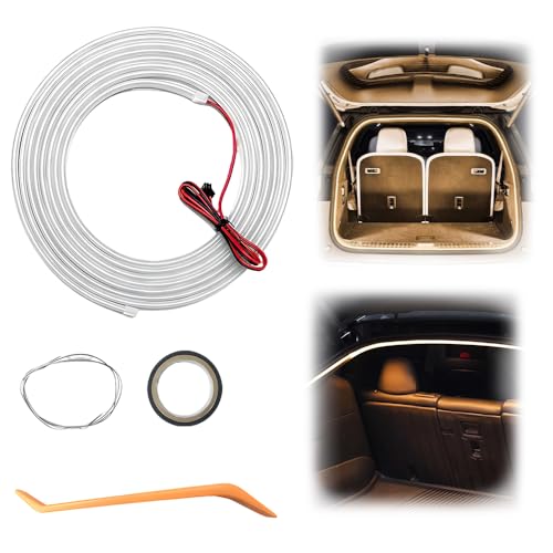 Dynamic Flowing Car Trunk Light Strip, LED-Lichtstreifen für LKW, Auto-Kofferraum Lichtstreifen für Auto Kofferraum Innenbeleuchtung Dekoration (Warm, Full Circle 4 m)