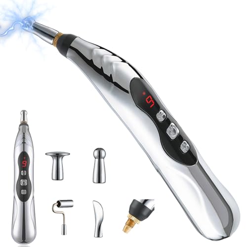 Jpscor Elektro Shock Massagestab SM Nippel, klitoris, G-Punkt, Penis, Anal Massagegerät, 9 Modi BDSM Elektrostimulation Foltergerät, USB-aufladbar E-Stim Erotik Sexspielzeug Für Männe Frau Paar