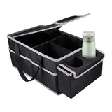 Djowyh Beifahrersitz-Organizer | Klappbarer Auto Sitz Organizer - Inklusive Getränkehalter Und Stauraum Für Werkzeug Im Auto- Und LKW-Innenraum Bei Reisen