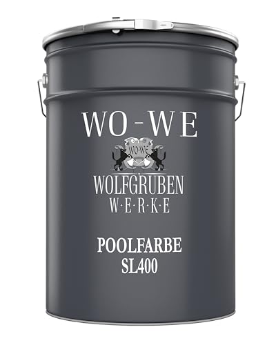 WO-WE Schwimmbadfarbe Poolfarbe Schwimmbeckenfarbe Lichtblau ähnl. RAL 5012-5L