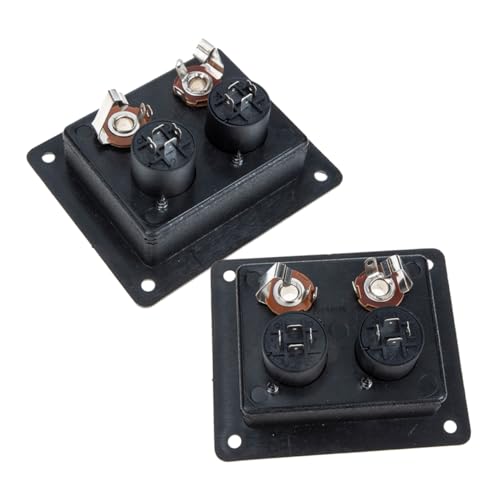 Mikikit 2 Stück Box Lautsprecher Hintere Verdrahtungsplatine Subwoofer Anschlüsse Lautsprecher Binding Post Cup Lautsprecher Anschlüsse Terminal Lautsprecher Binding Post