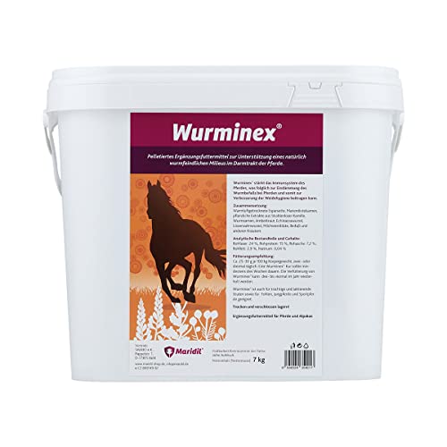Salbio WURMINEX 7 kg - Ergnzungsfuttermittel fr Pferde - Darmgesundheit & Immununtersttzung - Geschmacklos - 7 kg