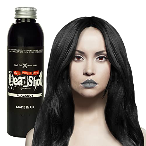 Schwarze Haarfarbe Headshot Blackout Semi-permanente Haartönung 150 ml