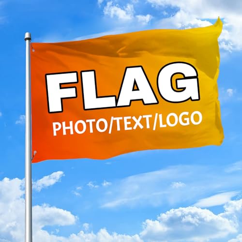 Flagge Selbst Gestalten,Fahne Selbst Gestalten,Banner Personalisiert,Personalisierte Flagge,Gestalten Sie Ihre eigene Flagge mit Foto/Logo/Text für den Garten