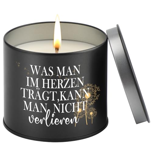 PRSTENLY Trauergeschenk, 9OZ Kondolenz Trauerkerzen mit Spruch, Trost Geschenke für Verstorbene Lieblingsmensch, Gedenkkerze für Verstorbene, Grabkerzen