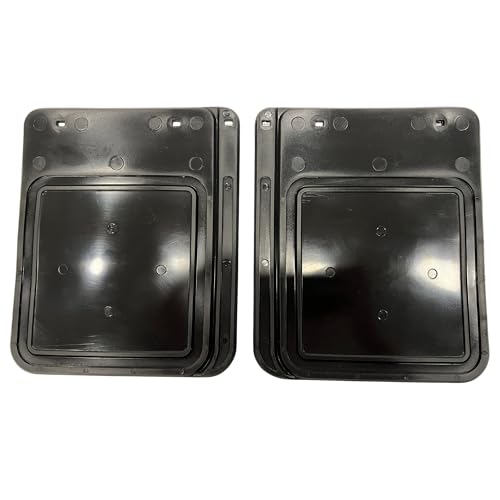 2er Set universal Schmutzfänger PKW Anhänger – Spritzlappen 22,5x19 cm, flexibel & robust, gegen Schmutz & Steinschlag, schwarz – passend für viele Trailer (Schmutzfänger schmal)