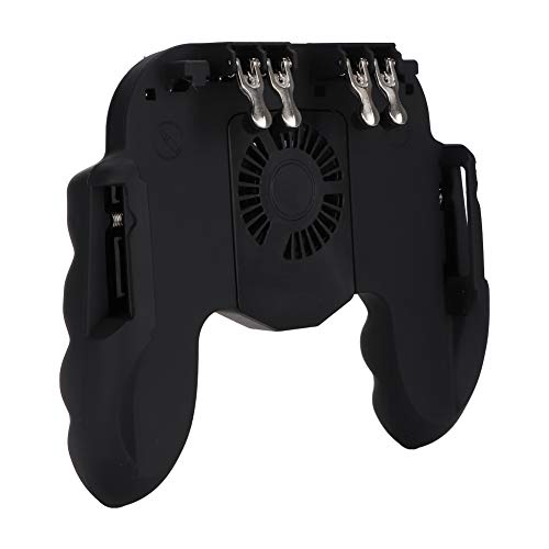 Denash Mobile Mobile Gamecontroller, PUBG Smartphone Gamepad Wärmeableitung Game Shoot Trigger Game Handle Joystick Grip Auxiliary Gamepad mit Cooling Fan