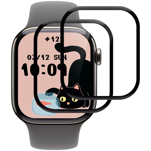 2 Stück Panzer Schutz Glas für Apple Watch Series 10 42mm, Handy Folie Film,[9H Härte][HD Klare][Blasenfrei][Anti-Kratzen] panzerglas schutzfolie