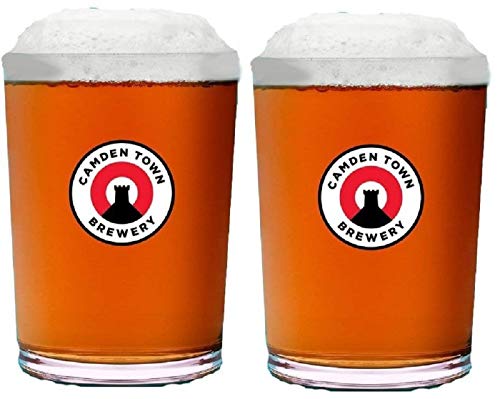 Camden Town Brewery Jacks Pint-Glas, offizielles Produkt, 2 Stück