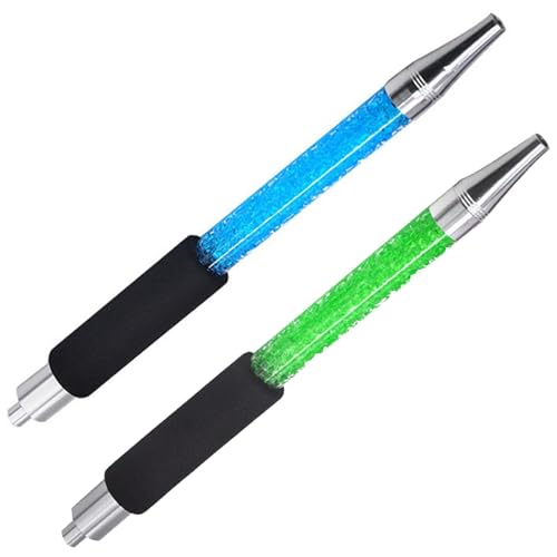 VOVCIG 2 Stück Shisha Eisschlauch Shisha Zubehör für kühlen Genuss erfrischendes Raucherlebnis(Blau, Grün)