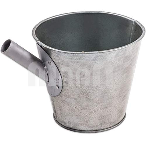 AGROHIT Jaucheschöpfer 5 l, Jaucheeimer mit Stieldülle, Schöpfkelle für Gülle, Jauche & Wasser, Verzinkter Gülleschöpfer, Riss- und Witterungsfest, Schöpfeimer, Gülleeimer für Landwirtschaft & Garten