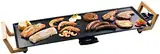 Bestron elektrischer Tischgrill, XL Teppanyaki Grillplatte im Asia Design, Grillspaß für 6 Personen, extra große Grillfläche, 1.800 W, Farbe: Schwarz