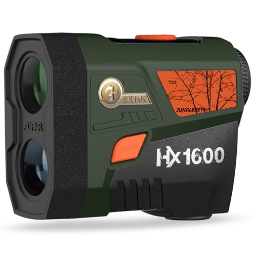 AOFAR HX1600 Laser Entfernungsmesser Jagd 1463m, Dual-Color OLED (95% Licht) & IPX4, 0.3s Präzision Entfernung/Geschwindigkeit/Neigung (±90°), für Jäger & Outdoor