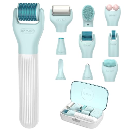 Mikroroller-Biomassagegerät für Gesicht, Augen, Kopfhaut und Körper – Premium-Schönheitsgerät 10 in 1 Kit