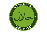 Aufkleber 100% Halal Hinweis Schild für Döner Imbiss Bistro Premium Sticker Wetterfest und UV-Beständig
