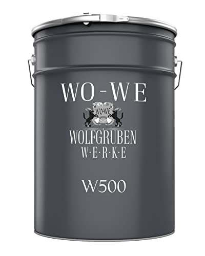 WO-WE Dachfarbe 3in1 Metallschutzlack Dach Sockelfarbe Dachbeschichtung W500 Dunkelblau - 5L