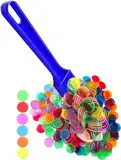Dacefloy Magnetischer Bingostab mit 100 Metallringchips zum Zählen von Schul-/Spielchips Kunststoffmarkern (Blau)
