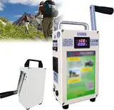 XDLYWUZIQ Tragbarer Handkurbelgenerator, 150-w-kurbelgenerator, Camping-handkurbelgenerator Für Mobiltelefone, Kurbelgeneratoren Für Zu Hause, Kurbelgenerator, Generator+Ladung