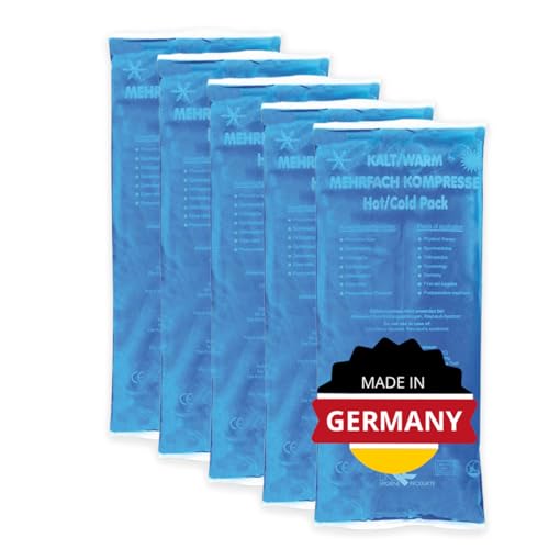 KK Kalt-Warm Kompressen | KK Hygiene Mehrfachkompresse | 5 Stück | Größe: 12 x 29 cm | Mikrowellengeeignet