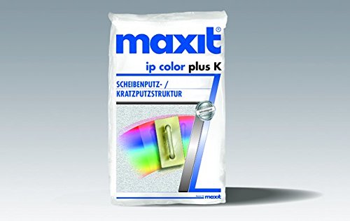 maxit ip color plus K weiß, Scheibenputz- / Kratzputzstruktur (30 kg Sack)