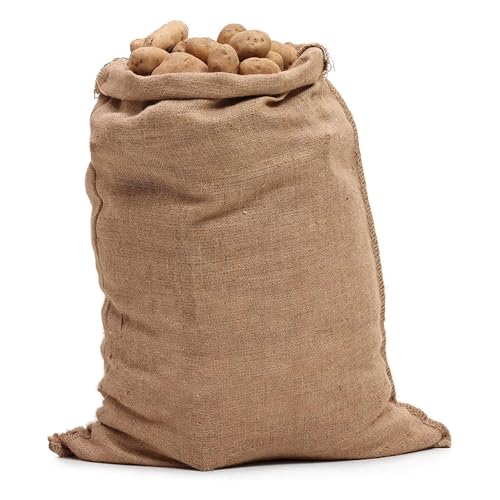 Sackleinen -Gunny -Taschen - Sack -Sack -Rennsack | Leinenkartoffelsäcke Gemüse | 27,56 Zoll große Kartoffelsäcke | Rennsäcke für Rasenspiele im Freien, Ostern, 4. Juli, Halloween, Geburtstagsfeier
