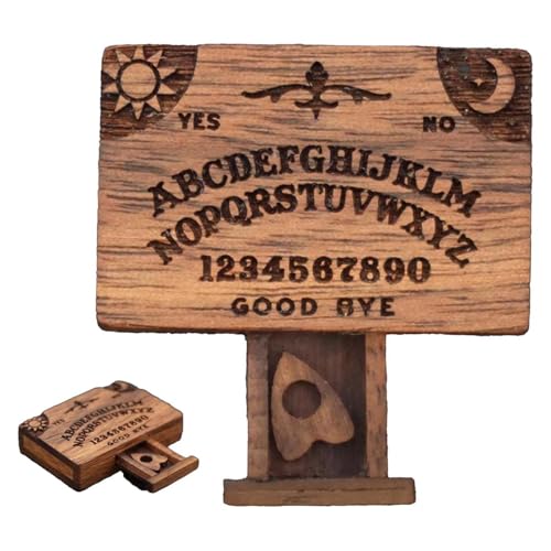 2024 Neu Tiny Ouija Board, Miniature Spirit Board with Drawer Ouija Board, Emotional Love Drawer, Holz Sprechende Geist Board mit Schublade, Ouija Board Dekor, for Home Decor Decorations