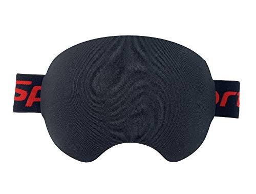 KOSTOO Lycra-Schutzbrille, Skibrillenabdeckung, hält Ihre Gläser sauber und zerkratzt, Geschenke für Ski-Liebhaber (schwarz)