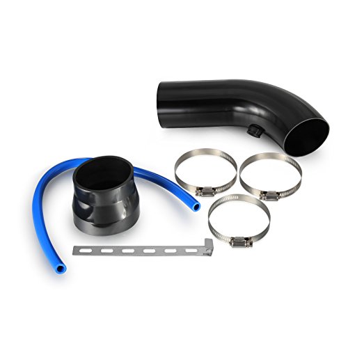Madlife Garage Aluminium Rohr Schlauch Ansaugschlauch Kaltluftschlauch Ansaugrohr Durchmesser 76mm Sportluftfilter Luftfilter Reiniger