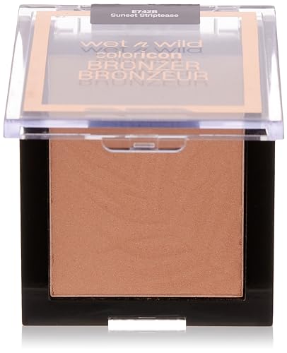 Wet n Wild, Color Icon Bronzer, weicher Bronzer mit Gel angereichert, langanhaltende Formel, für strahlende Haut wie von der Sonne geküsst, Vegan, Sunset Striptease