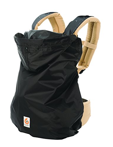 Ergobaby Regenschutz für Babytragen, Wetterschutz Wasserdicht, schwarz