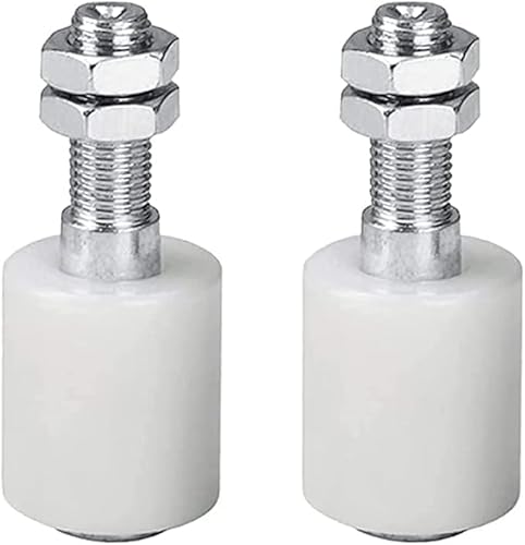 2Pcs Nylonrad,Schiebetürrolle,Tore-Zubehör,Schiebetürzubehör,Rad mit Kugellagern,Lenkrollen,Schiebetuer Schiene,Schweres Nylonrad,Bodenführung Schiebetür Verstellbare,Nylonräder für Schiebetüren.