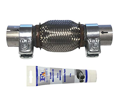 Flexrohr 40 x 100 x 200mm mit Schellen und Montagepaste - Montage ohne Schweißen