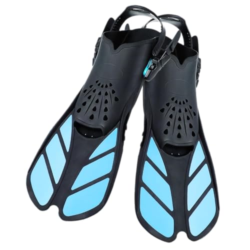 Palwin Schnorchelflossen, Verstellbare Schwimmflossen Kurz Mit Aufbewahrungstasche, Dauerhaft Unisex Taucherflossen Für Erwachsene Kinder Zum Tauchen Schwimmen Schnorcheln Gr.36-41