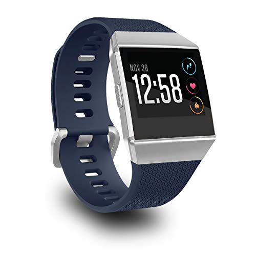 AIUNIT Kompatible Ionen-Bänder für Herren, Damen, Teenager, Kinder, groß, klein, Ersatz-Armband, Sport-Accessoire, mit Original-Design für Ionic Smart Watch, F-Navy, Large