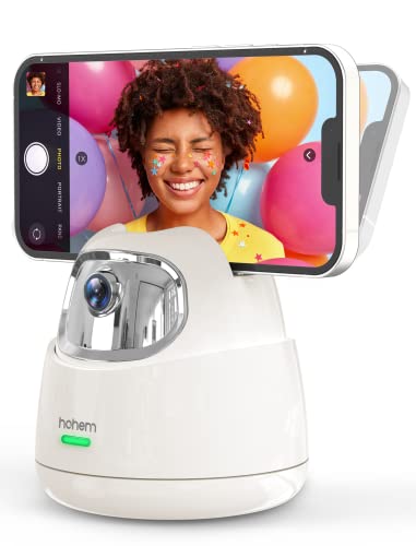 hohem GO Automatische Verfolgung Handyhalterung, 360° Rotation Gestensteuerung für Handy/Tablet, Keine App Erforderlich, Telefonhalterung für Live Vlog Streaming Video