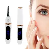 Wimpernzange Beheizbar USB Elektrische Wimpernzange Heated Eyelash Curler Elektrische Wimpernzange Beheizt 3 Temperaturmodus Geeignet für Echte und Falsche Wimpern Guter Curling-Effekt