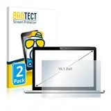BROTECT 10.1" Entspiegelungs-Schutzfolie für Notebooks mit 10,1 Zoll (25.7 cm) [223 mm x 126 mm, 16:9] (2 Stück) Matt, Anti-Fingerprint