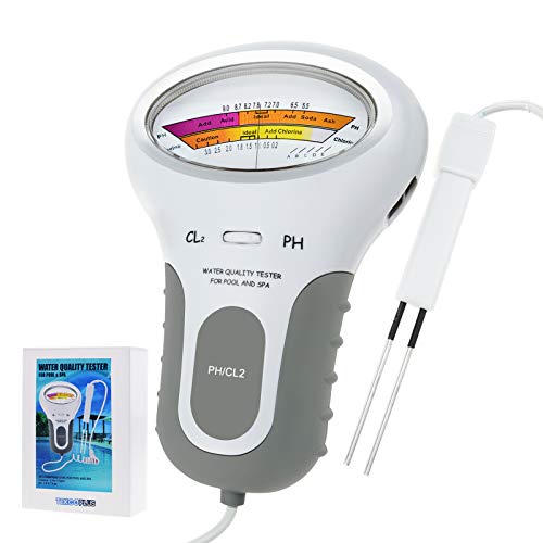 Tragbare 2 in 1 Wasser Qualität PH CL2 Chlor Level Tester Level Meter für Schwimmbad Spa Wasser Qualität Monitor Meter