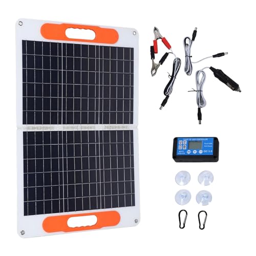Colcolo 120W Solar Power Panel Monokristallin Gefaltet 4 Saugnäpfe Klettern Outdoor Marine Bootswerft mit Controller Hohe Effizienz