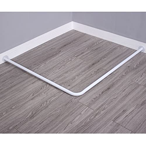 Schwarze L-förmige Eck-Kleidungsgeschäft Ankleidezimmer C Stange Dusche C Stange 70 x 70 cm
