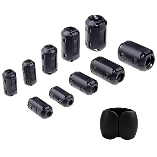 Ferrit Entstörfilter,Ferritkerne Entstörfilter Ferritfilter,Ferritkerne für Kabel,Ferrit Mantelwellenfilte,Ferrit Ringkern Cable-Clip,Klappferrit Ferritkern,Ferrit Ring,10pcs
