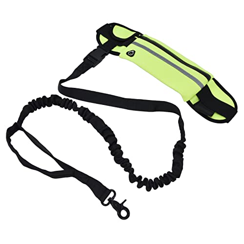 Andere Haushaltsgegenstände,Sport-Gürteltasche Le Set Reflektierendes, Elastisches, Explosionsgeschütztes Zugseil für Hunderennen Zum Laufen Schwarz (Gras-Grün)
