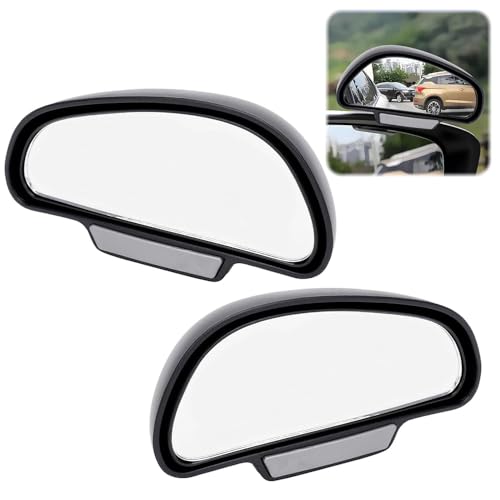 2pcs Auto Toter Winkelspiegel 360 Grad Außenspiegel， Universal Blindspiegel für PKW, LKW, SUV, Fahrschulspiegel, Sicherheitszubehör in Schwarz