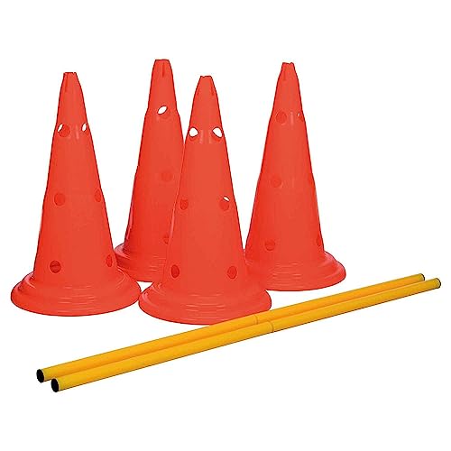 Trixie 32092 Dog Activity Hindernisse, 2 St., ø 30 × 50 cm/100 cm, orange/gelb